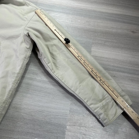 L.L. Bean Chore Coat Mens XLT Beige Canvas Sherpa Fleece Lined Parka Outdoor - Picture 10 of 10
